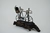 Mid Century Metal Bicycle and Mailbox on Driftwood Sculpture