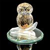 Swarovski Crystal Figurine, Small Owl + Mirror