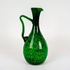 Italian Emerald Green Art Glass Pitcher