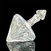 Vintage Art Glass Tilted Decanter with Stopper
