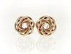 14K Spiral Ring Earrings
