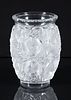 Lalique Frosted Crystal Bagatelle Bird Vase 