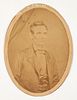 Abraham Lincoln Roderick Cole Salt Print Portrait c.1858