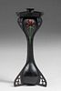 Buffalo, NY Art Crafts Shop Bronze & Enamel Candlestick c1905