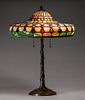 John Morgan Brooklyn, NY Leaded Glass Lamp c1910