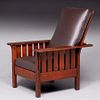 L&JG Stickley #471 Slatted Morris Chair c1908-1912