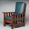 JM Young Heavy Slatted Armchair c1910s