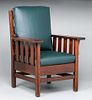 JM Young Slatted Armchair c1910s