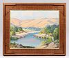 Carl Sammons Russian River - Northern California Painting c1920s