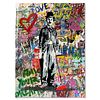 Mr. Brainwash, "Chaplin" Mixed Media Original, Hand Signed with Certificate of Authenticity.
