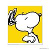 Peanuts, "Snoopy: Yellow" Hand Numbered Limited Edition Fine Art Print with Certificate of Authenticity.