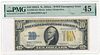 1934A $10 N. Africa WWII Emergency Issue Bank Note Fr#2309 PMG Choice XF45