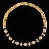 Charles Turi 18k Gold, Onyx, and Diamond Necklace 