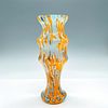 Vintage Czech Art Deco Spatter Glass Vase