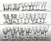 ASSORTED CUT-GLASS DRINKING ARTICLES, LOT OF 34