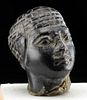 Egyptian Middle Kingdom Black Stone Head