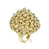 Diamond and Gold Dome Ring