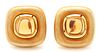 18K Gold & Topaz Earrings, Marlene Stowe