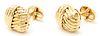 Pair of 18K Yellow Gold Cufflinks by Henry Dunay