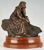 Corneille Theunissen Figural Bronze, Reverie Au Champ, Susse Freres Foundry