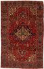 Keshan Persian Carpet or Rug, 6' x 4' 