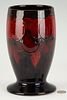 Moorcroft Art Pottery Wisteria Flambe Vase, W. Moorcroft Signed