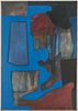 Walter Hollis Stevens Abstract Acrylic Painting, Tomb I, 1968