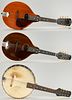 3 Gibson Mandolins, Dating from 1915-23