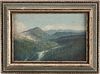 William McCoy Small Smoky Mountain O/B painting, Sugarland Valley