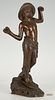 Italian Bronze Sculpture of Boy by Thomas Campaiola, Napoli Foundry
