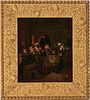 After Augustus Mulready, O/C Genre Painting, Military Band of Children