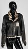Tom Ford Leather & Fur Zippered Jacket