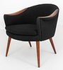 Danish Modern Upholstered Arm Chair, 1960s