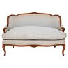 Rococo Style Upholstered Love Sofa