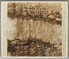 Carl Sublett W/C Abstract Expressionist Painting, Stone Series '73