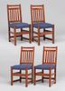 Limbert Set of 4 Dining Chairs c1910