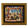 Alexander Astahov, "Beach House" Framed Limited Edition on Canvas, Numbered and Hand Signed with Letter of Authenticity.