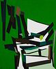 Karl Benjamin (1925-2012), "FS #8," 1962, Oil on canvas, 50" H x 40" W