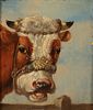 PORTRAIT OF A JERSEY COW OIL PAINTING