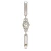 TIFFANY & CO - A VINTAGE DIAMOND COCKTAIL WATCH in platinum and 14ct white gold, the dial with Ro...
