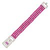 WASLIKOFF & SONS, AN ART DECO RUBY AND DIAMOND BRACELET in platinum, comprising four rows of cabo...