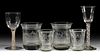ASSORTED 18TH AND 19TH CENTURY GLASS ARTICLES, LOT OF SIX