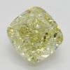 3.50 ct, Natural Fancy Yellow Even Color, VVS2, Cushion cut Diamond (GIA Graded), Appraised Value: $101,100 