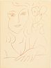 Henri Matisse, Visages III from Les Visages, Litho