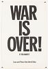 John Lennon & Yoko Ono, War Is Over! Poster