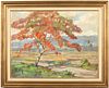 Ernest Dezentje, Autumn Landscape, Oil on Canvas