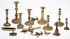 11 Brass Candlesticks & Other Articles, 18 C & Later