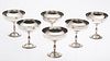 6 Mexican Sterling Silver Champagne Glasses