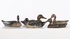 5 Painted Wood Duck Decoys