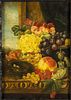 Still Life of Fruit and Flowers, Oil on Board